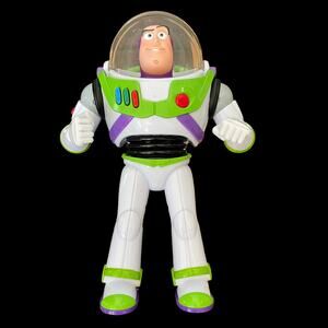 Toy Story Talking Buzz Lightyear Toy 12" No Wings Thinkway Toys Scuffs/Scratches